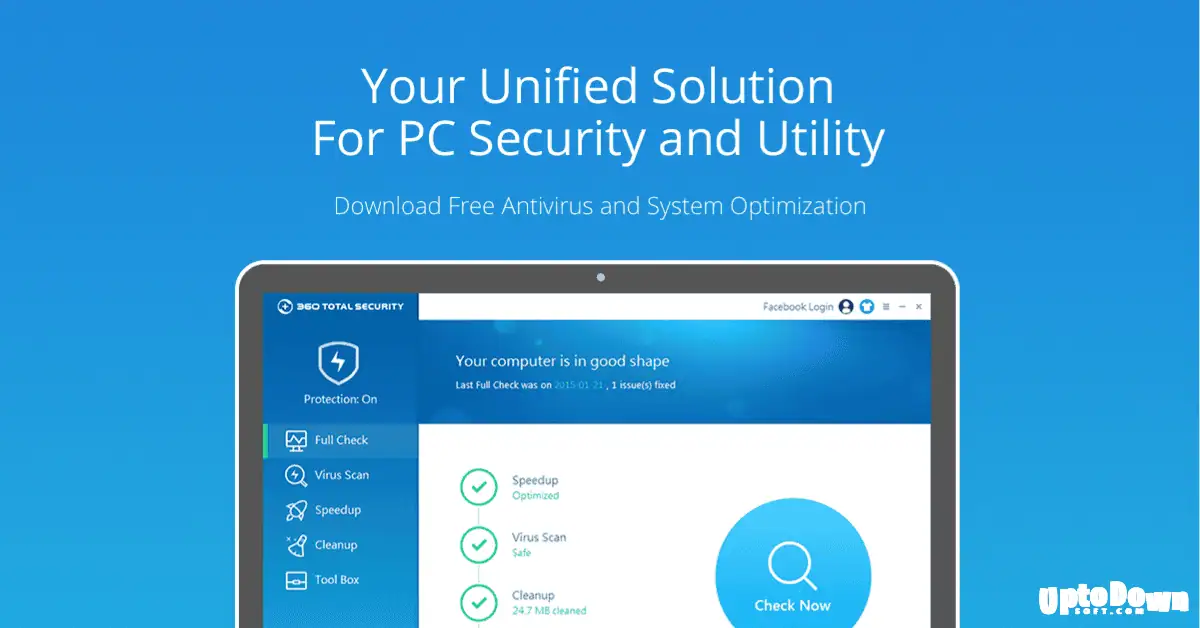 قم بتنزيل برنامج 360 Total Security (الإصدار الأحدث لعام 2026) screenshot 1