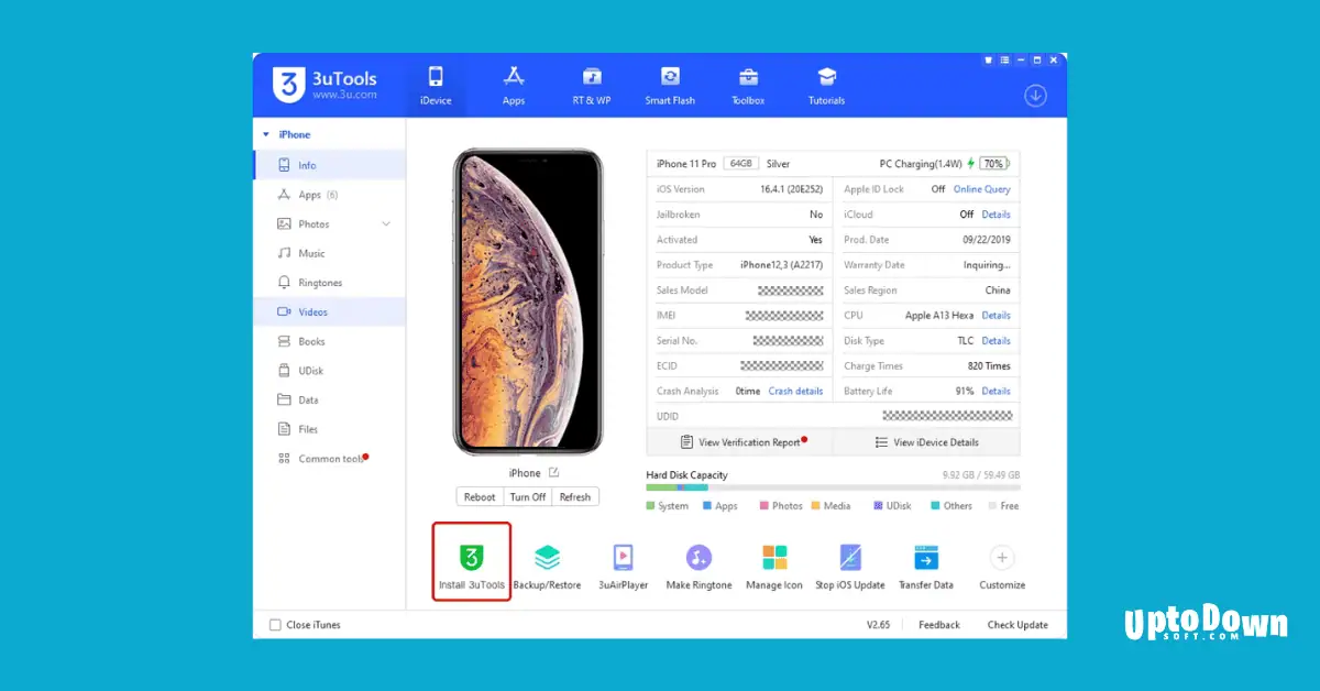 تحميل برنامج 3uTools لنظام التشغيل Mac (أحدث إصدار لعام 2026) screenshot 3