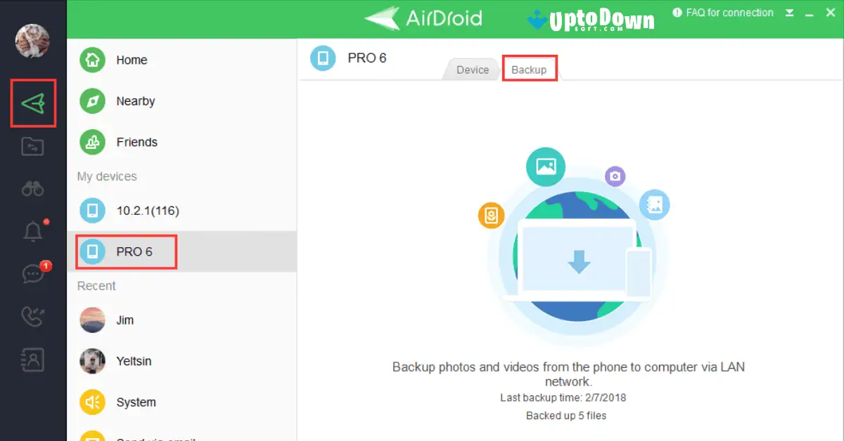 قم بتنزيل تطبيق AirDroid Personal من موقع Uptodown (أحدث إصدار لعام 2026) screenshot 3