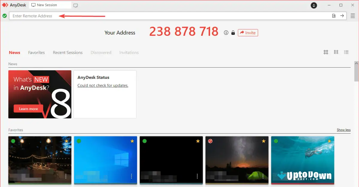 تنزيل برنامج AnyDesk (أحدث إصدار لعام 2026) لنظام التشغيل Windows 11/10 screenshot 1