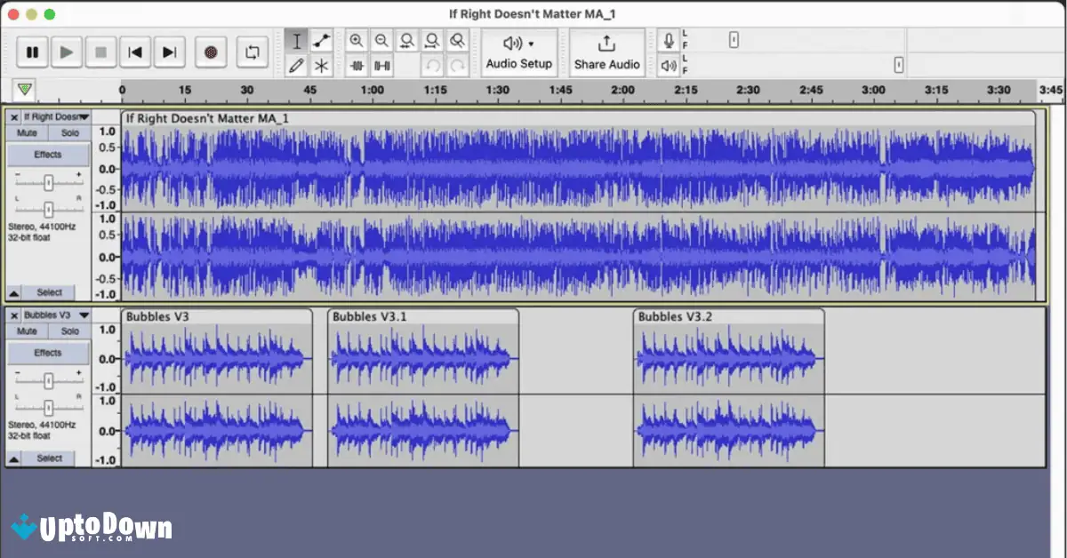 تحميل برنامج Audacity من موقع Uptodown (أحدث إصدار لعام 2026) screenshot 1