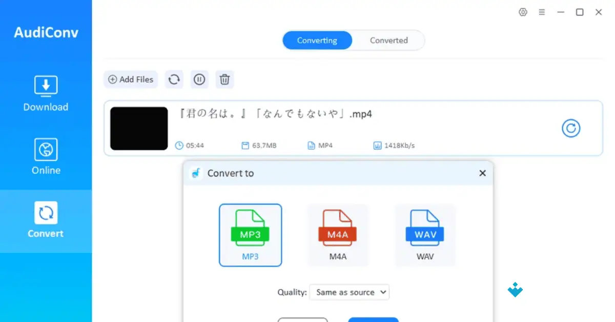 تحميل برنامج AudiConv لنظام التشغيل Mac مجاناً من Uptodown (2026) screenshot 3
