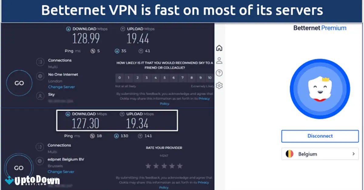 تحميل برنامج Betternet VPN من موقع Uptodown (أحدث إصدار لعام 2026) screenshot 1