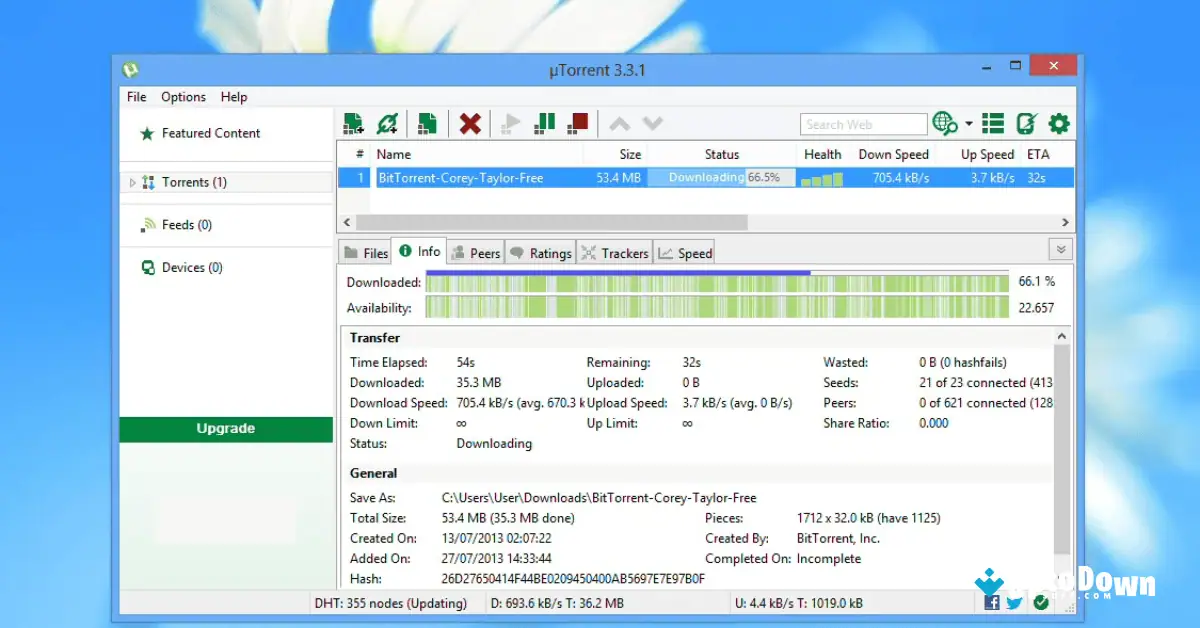 قم بتنزيل برنامج BitTorrent من موقع Uptodown (أحدث إصدار لعام 2026) screenshot 1