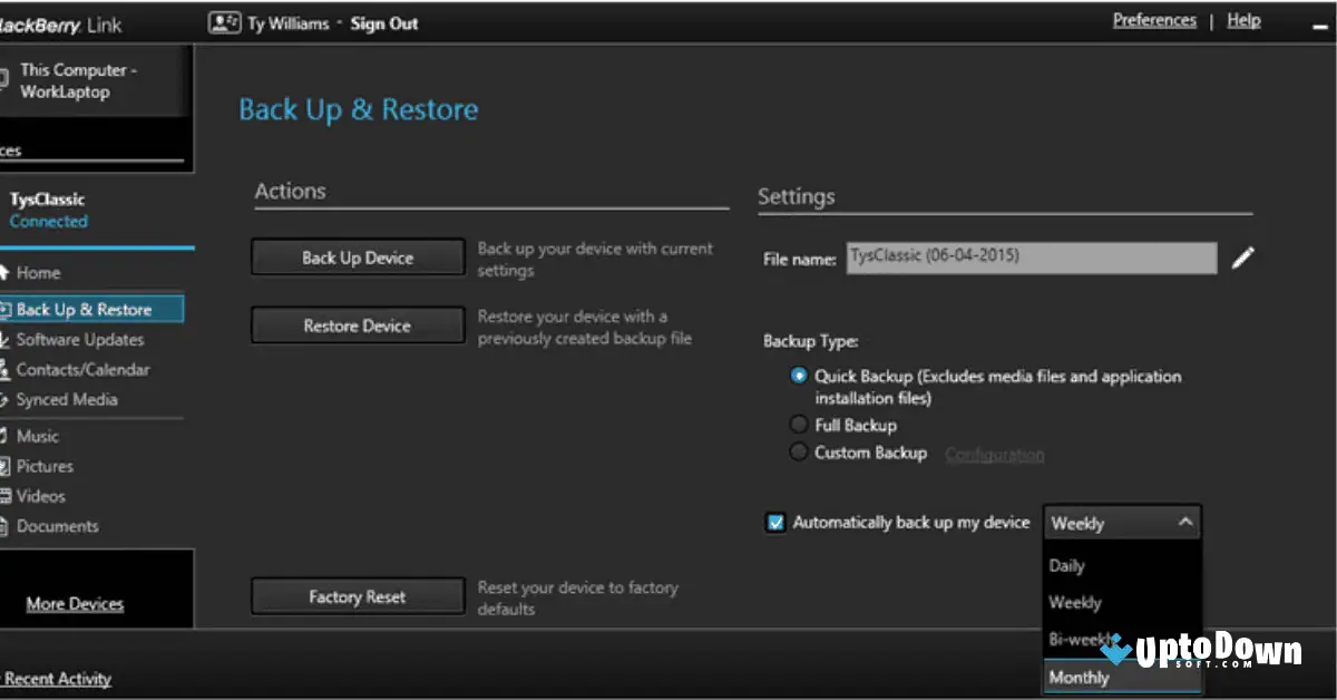 تحميل BlackBerry Link من موقع Uptodown (2026) screenshot 3