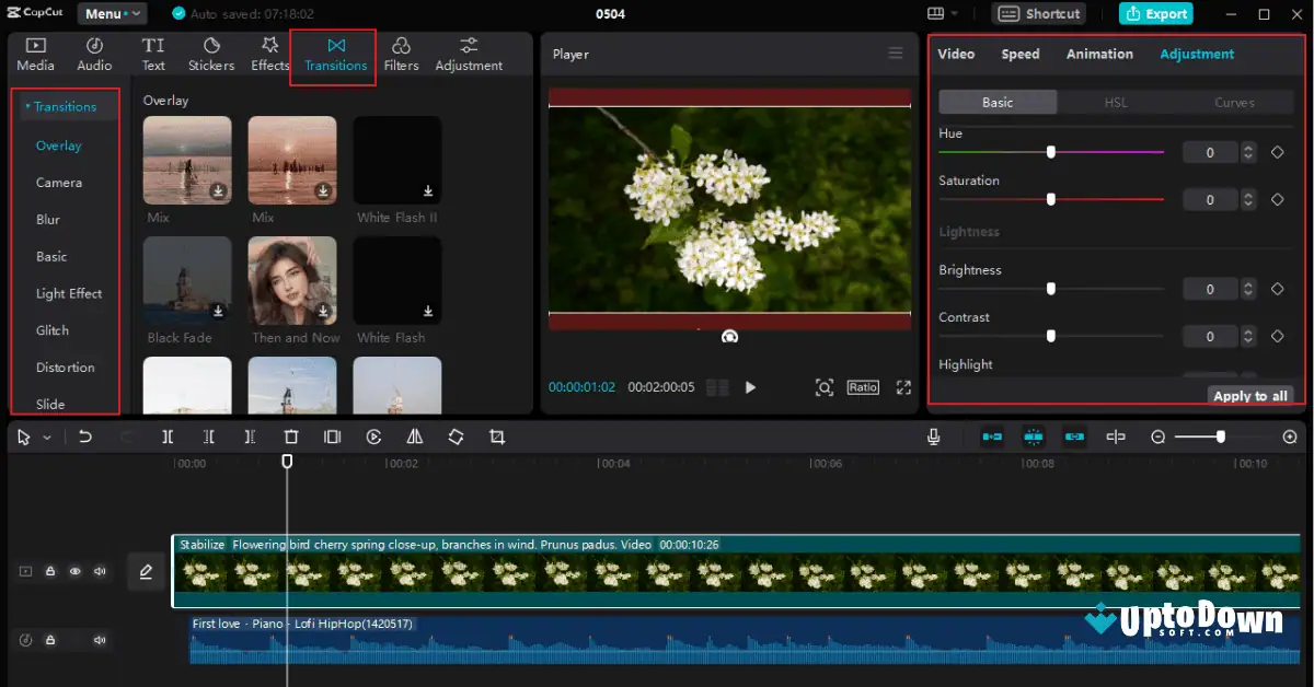 تحميل أحدث إصدار من برنامج Uptodown Capcut للكمبيوتر screenshot 1