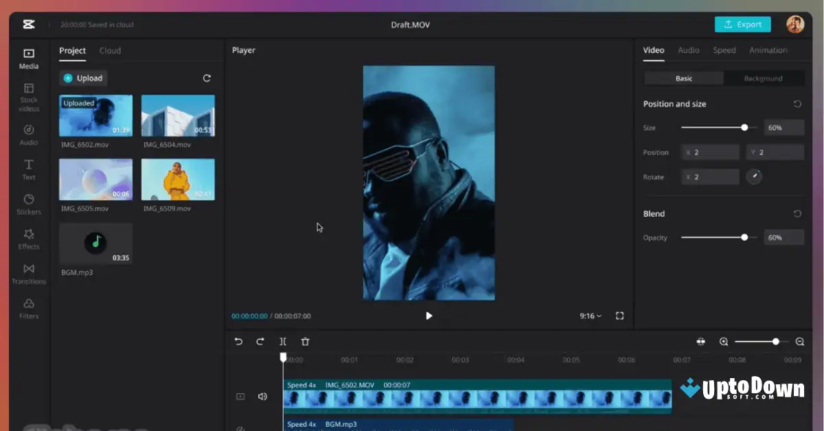 تحميل برنامج Capcut v4.8 لنظام Mac من موقع Uptodown (2026) screenshot 2