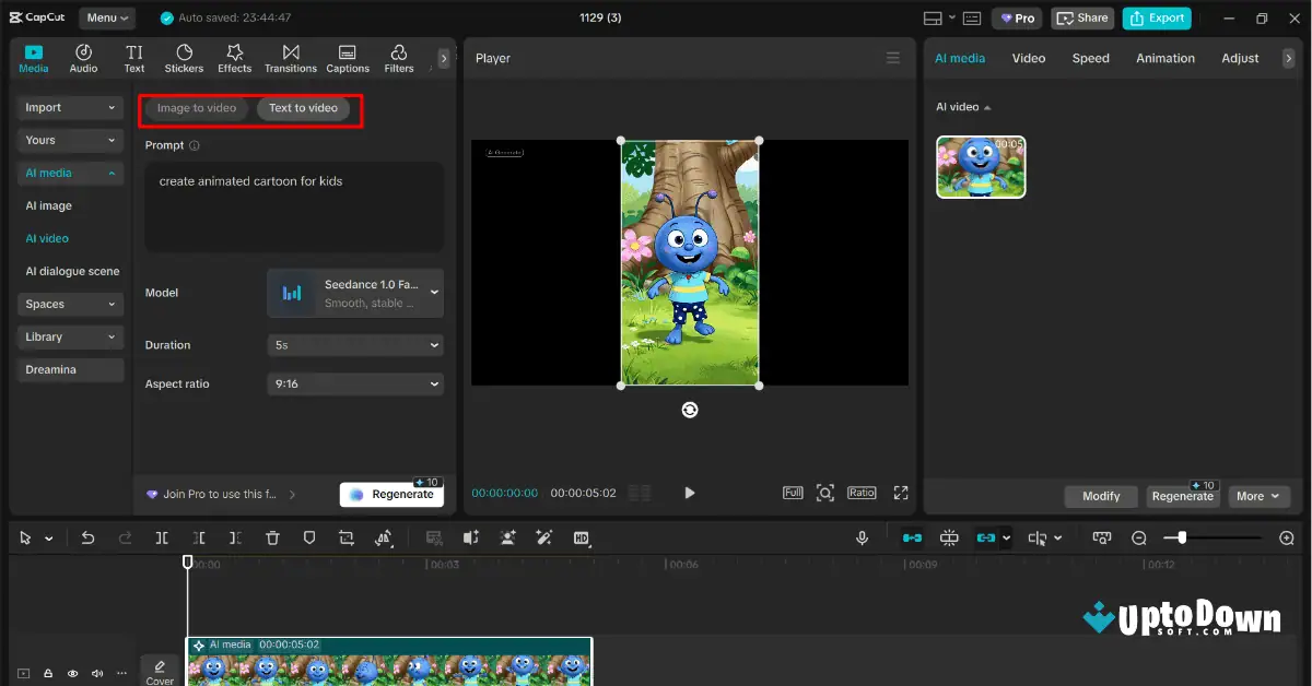 تحميل برنامج Capcut v4.8 لنظام Mac من موقع Uptodown (2026) screenshot 3