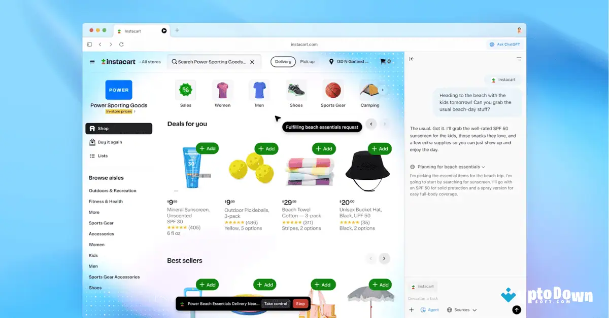 تحميل ChatGPT Atlas لنظام التشغيل Mac (أحدث إصدار لعام 2026) screenshot 3