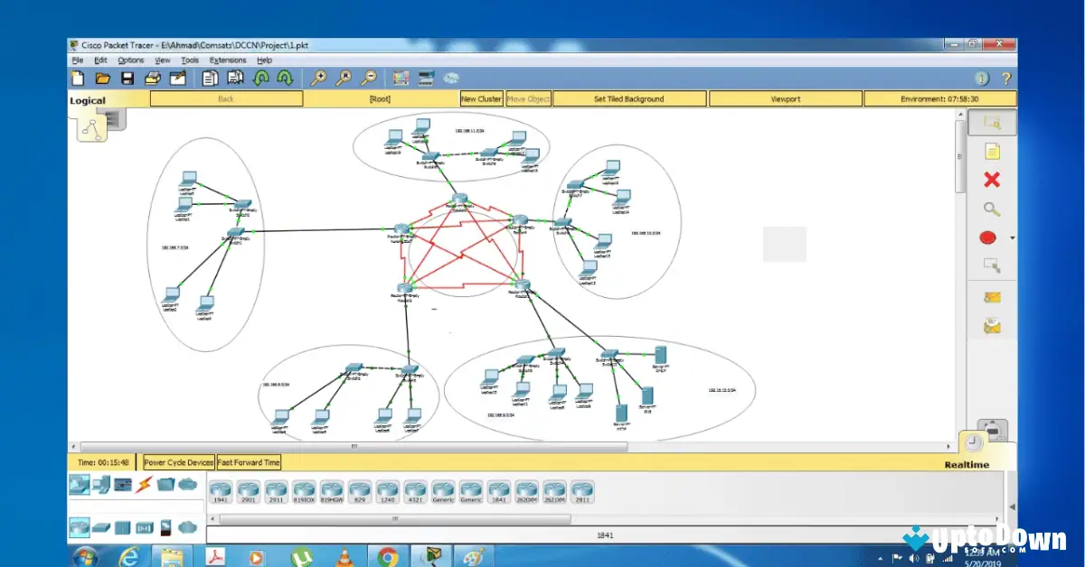 تنزيل برنامج Cisco Packet Tracer من Uptodown لأجهزة الكمبيوتر بنظام 64 بت screenshot 1