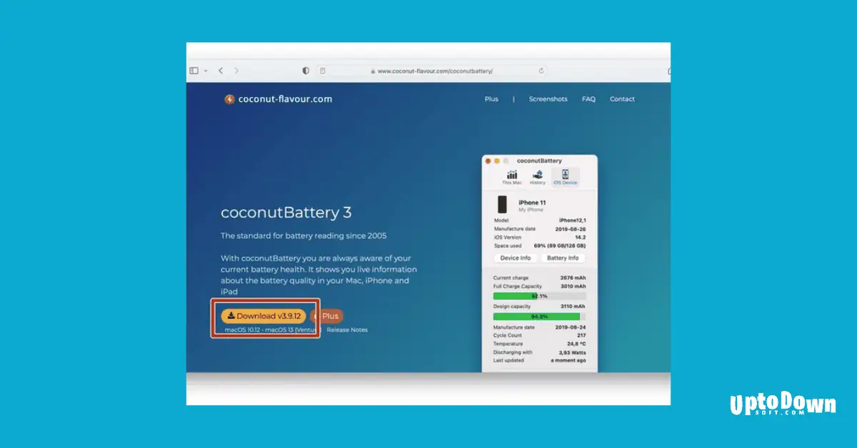 تحميل برنامج CoconutBattery لنظام التشغيل Mac (أحدث إصدار لعام 2026) screenshot 3
