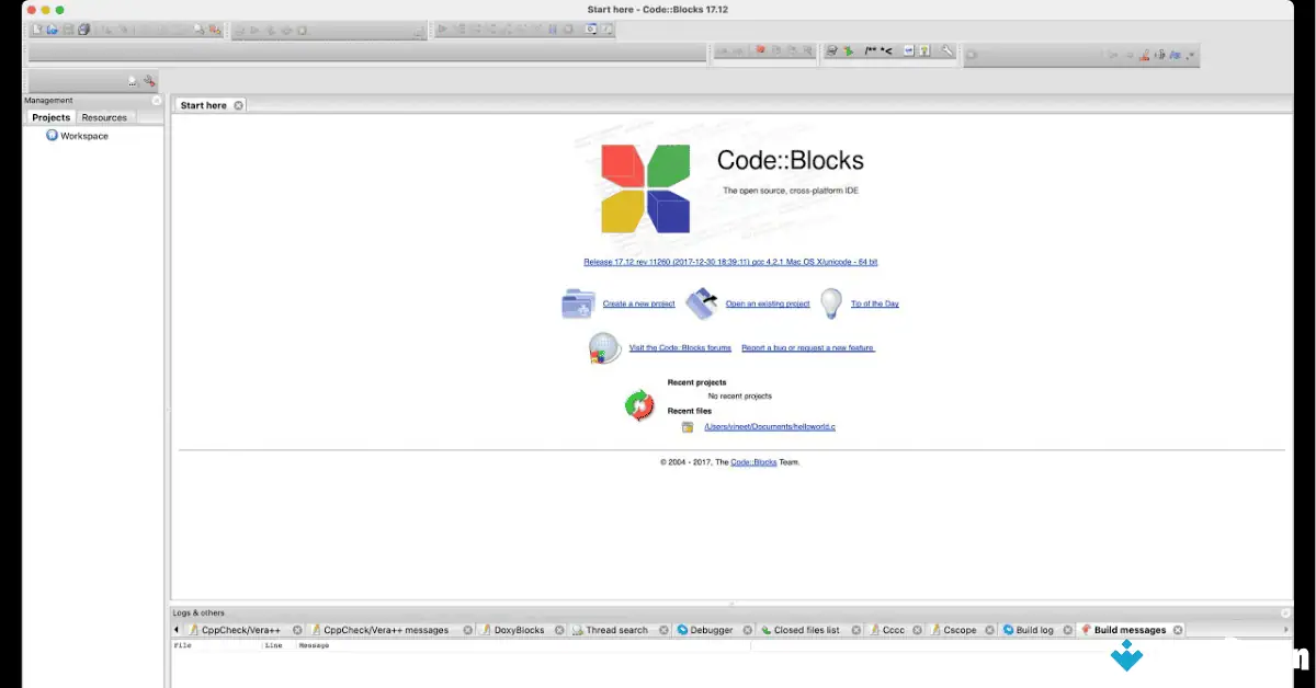 تحميل برنامج Code Blocks لنظام التشغيل Mac (أحدث إصدار لعام 2026) screenshot 1