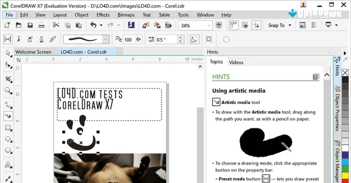 تحميل مجاني لملف PDF الخاص بملاحظات برنامج CorelDRAW من Uptodown لعام 2026 screenshot 1