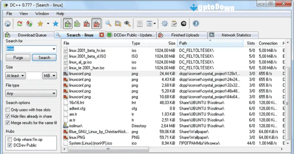 تحميل DC++ من موقع Uptodown (أحدث إصدار لعام 2026) screenshot 2