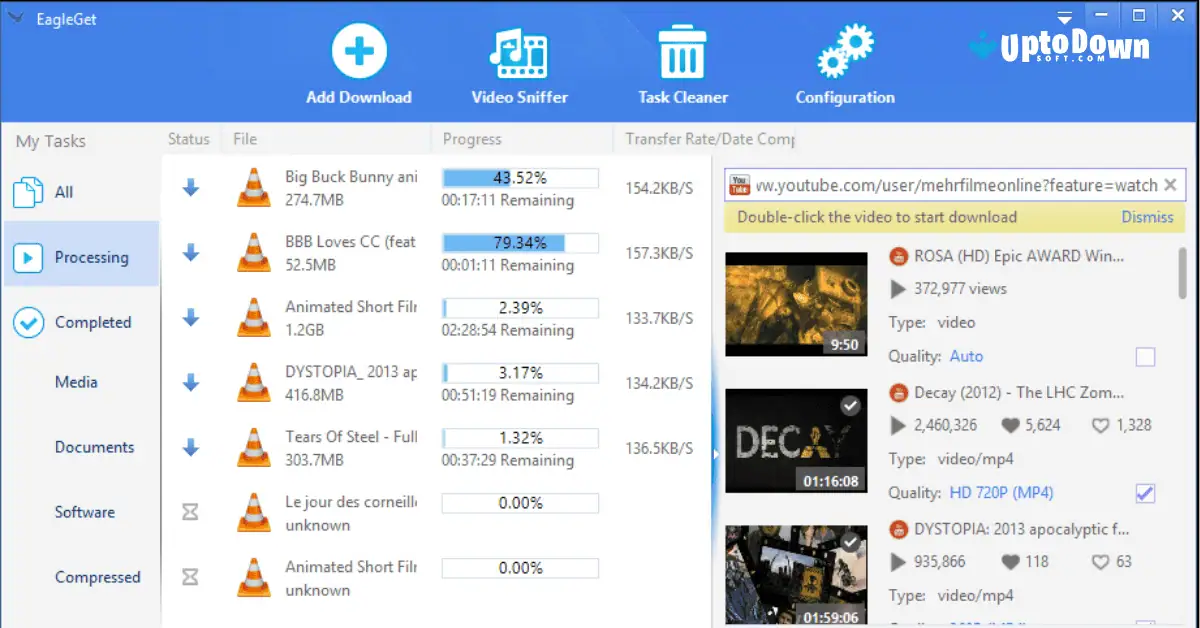 تحميل برنامج EagleGet (أحدث إصدار لعام 2026) لنظام التشغيل ويندوز 11/10 screenshot 1