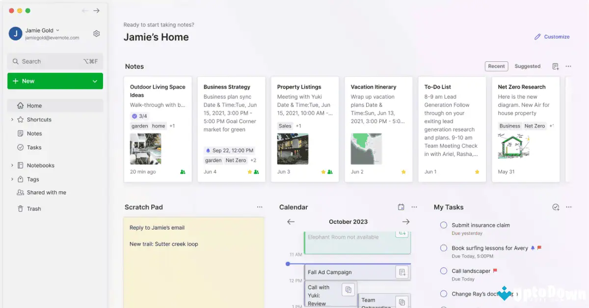 تحميل برنامج Evernote لنظام التشغيل Mac (أحدث إصدار لعام 2026) screenshot 1