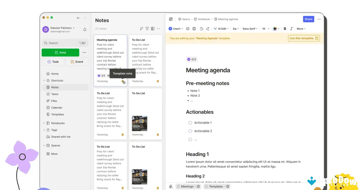 تحميل برنامج Evernote لنظام التشغيل Mac (أحدث إصدار لعام 2026) screenshot 2