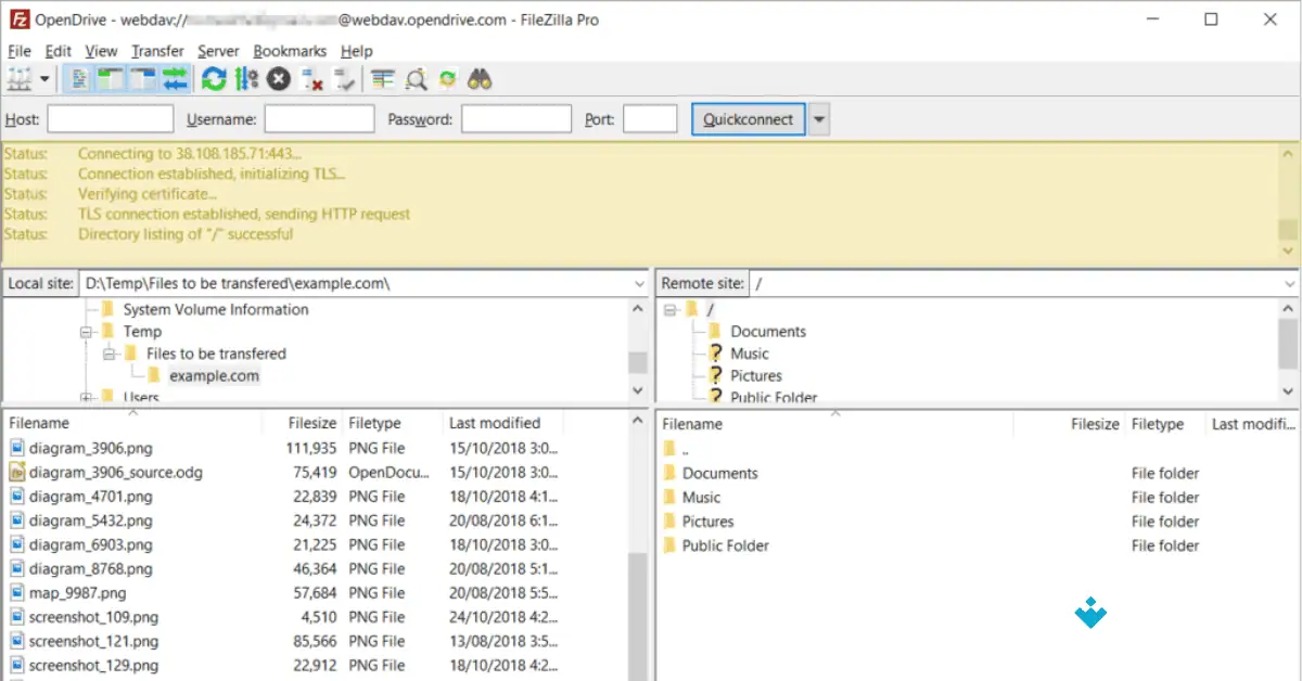 تحميل برنامج FileZilla Pro مجاناً من موقع Uptodown، أحدث إصدار لعام 2026 screenshot 1