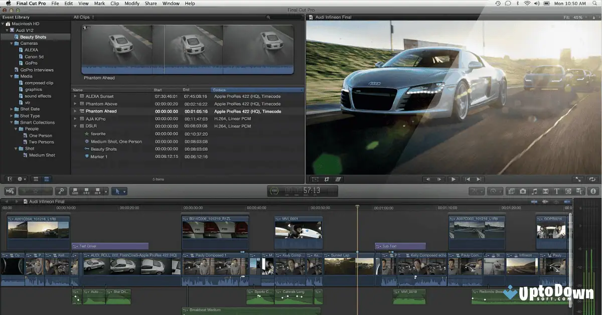 تحميل برنامج Final Cut Pro X لنظام التشغيل Mac (أحدث إصدار لعام 2026) screenshot 1