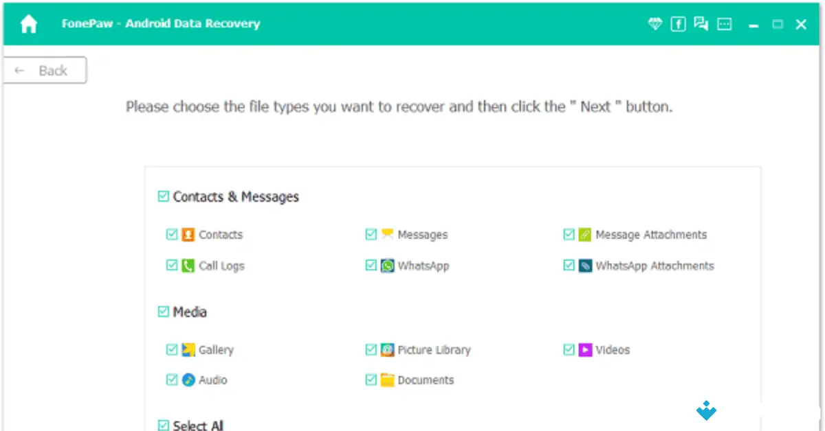 تنزيل برنامج FonePaw لاستعادة بيانات أندرويد (أحدث إصدار لعام 2026) screenshot 3