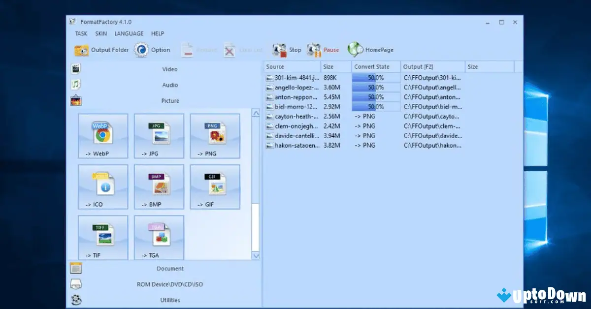 قم بتنزيل برنامج Format Factory من موقع Uptodown (أحدث إصدار لعام 2026) screenshot 2