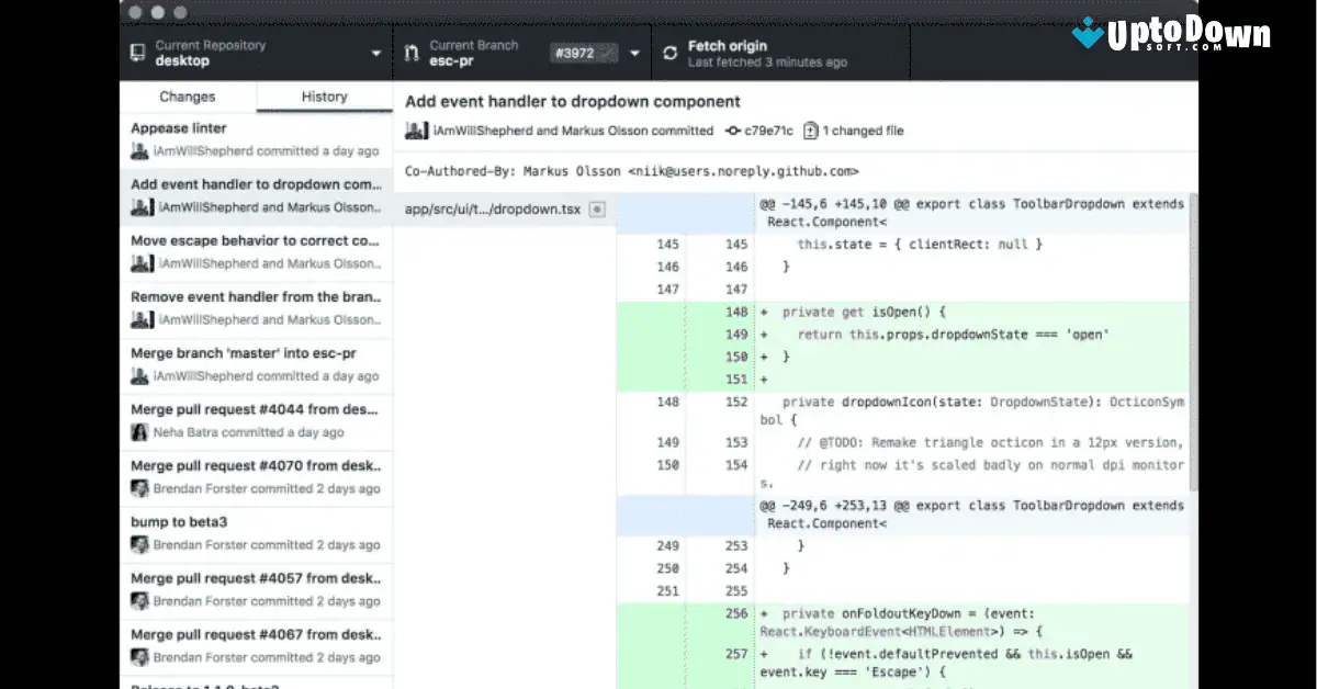 تنزيل تطبيق GitHub Desktop لنظام التشغيل Mac (أحدث إصدار لعام 2026) screenshot 1