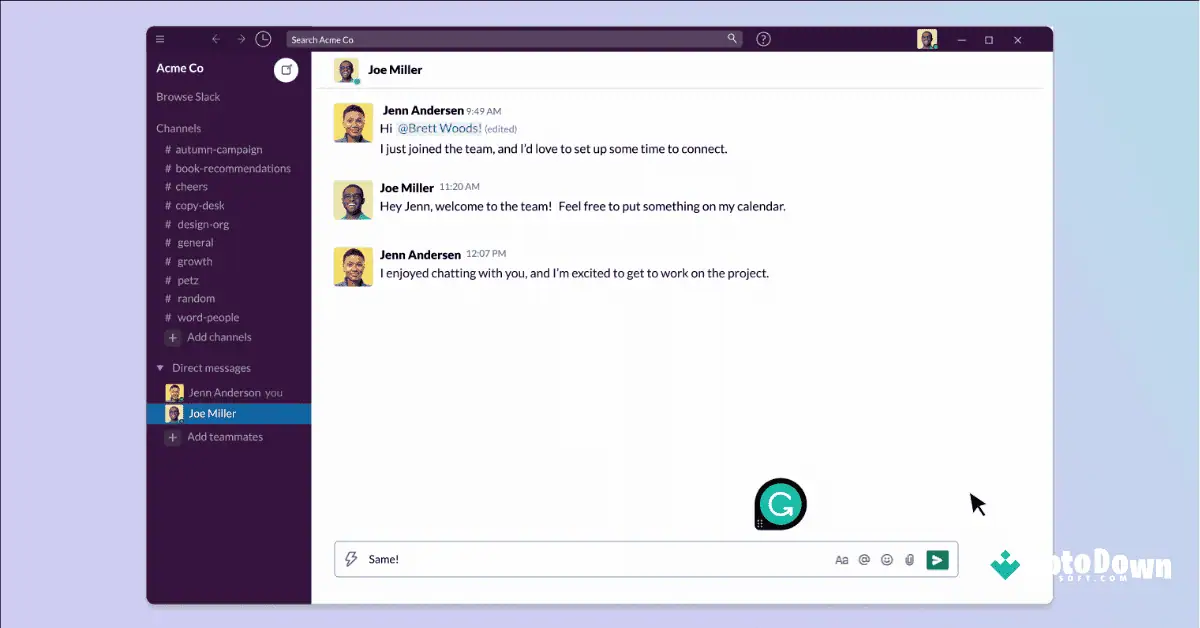 قم بتنزيل برنامج Grammarly للكمبيوتر مجاناً من موقع Uptodown 2026 screenshot 1