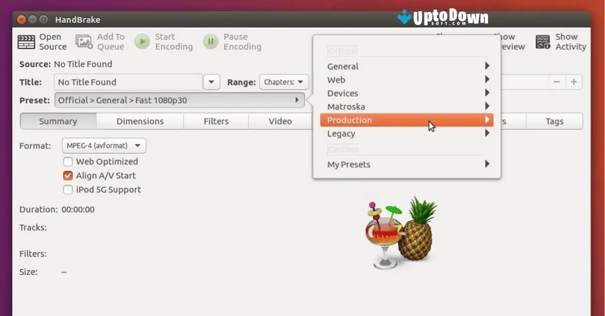 تحميل برنامج HandBrake من موقع Uptodown (أحدث إصدار لعام 2026) screenshot 1