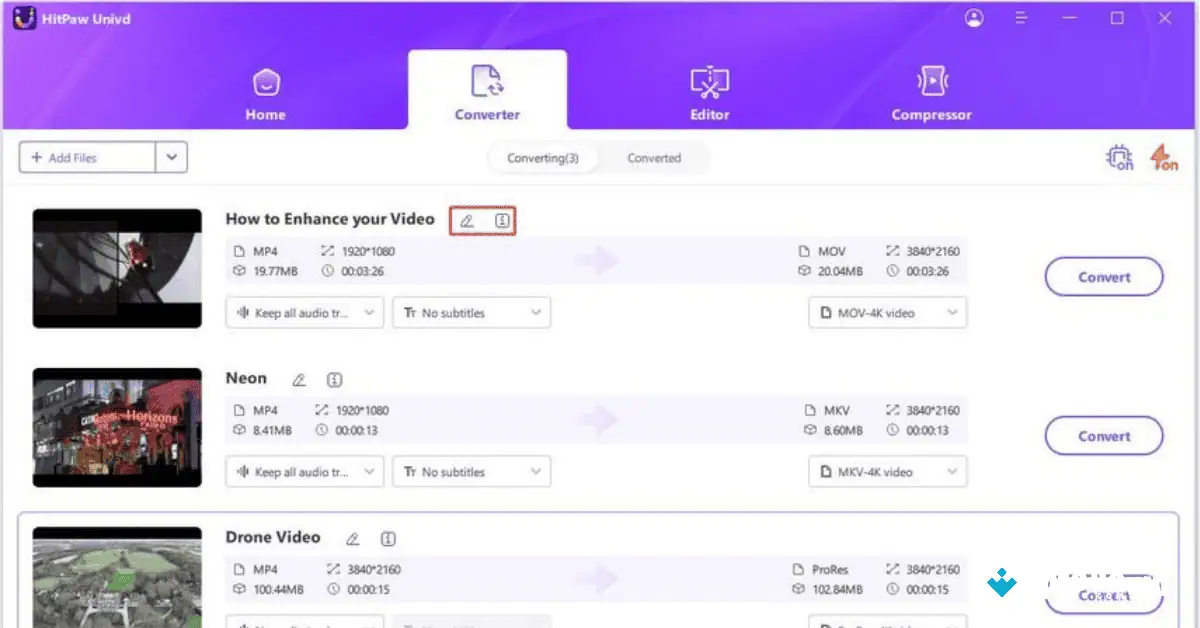 تحميل برنامج HitPaw Univd Video Converter (أحدث إصدار لعام 2026) screenshot 2