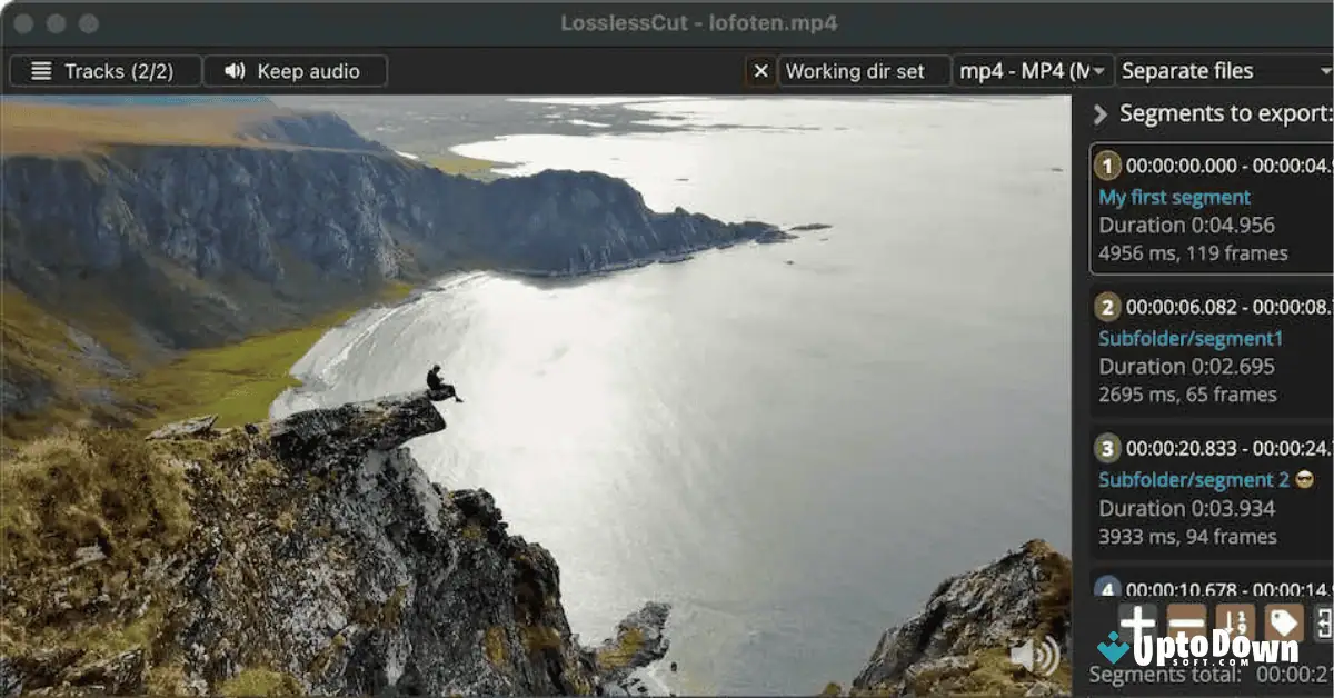 تحميل برنامج LosslessCut لنظام التشغيل Mac (أحدث إصدار لعام 2026) screenshot 1