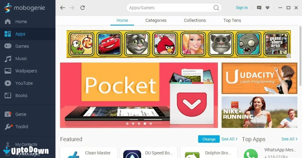 قم بتنزيل Mobogenie من موقع Uptodown (أحدث إصدار لعام 2026) screenshot 1