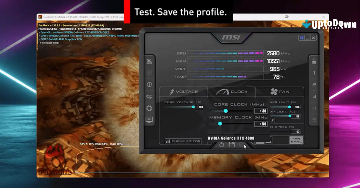 تحميل برنامج MSI Afterburner (أحدث إصدار لعام 2026) screenshot 1