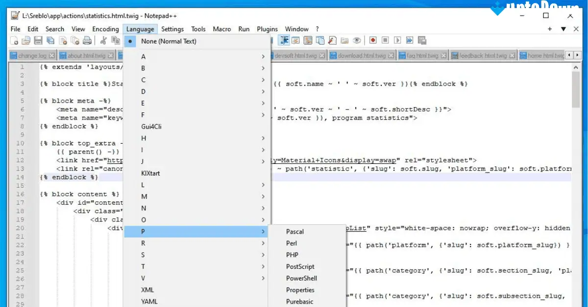 تحميل برنامج Notepad++ (64 بت) (أحدث إصدار لعام 2026) screenshot 1