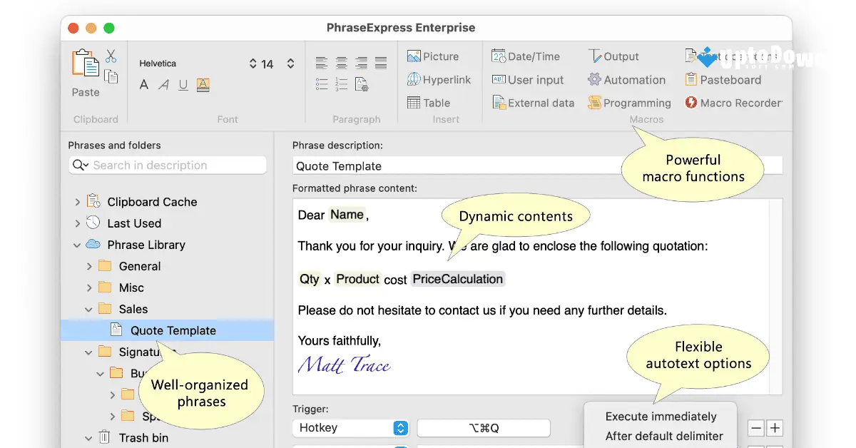 تحميل برنامج PhraseExpress لنظام التشغيل Mac (أحدث إصدار لعام 2026) screenshot 2
