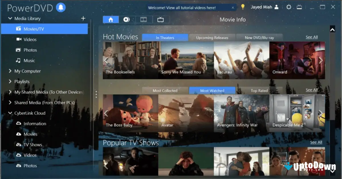 تحميل برنامج PowerDVD من موقع Uptodown (أحدث إصدار لعام 2026) screenshot 1