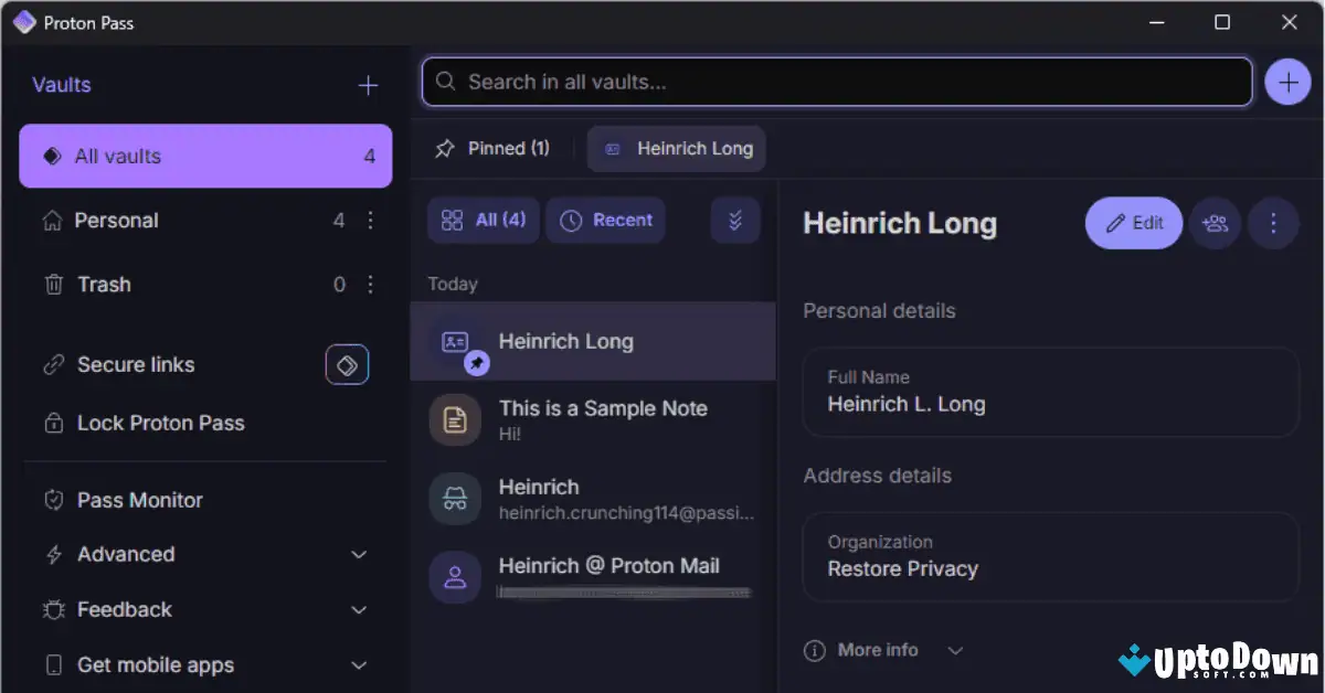 تحميل برنامج Proton Pass لنظام التشغيل Mac (أحدث إصدار لعام 2026) screenshot 3