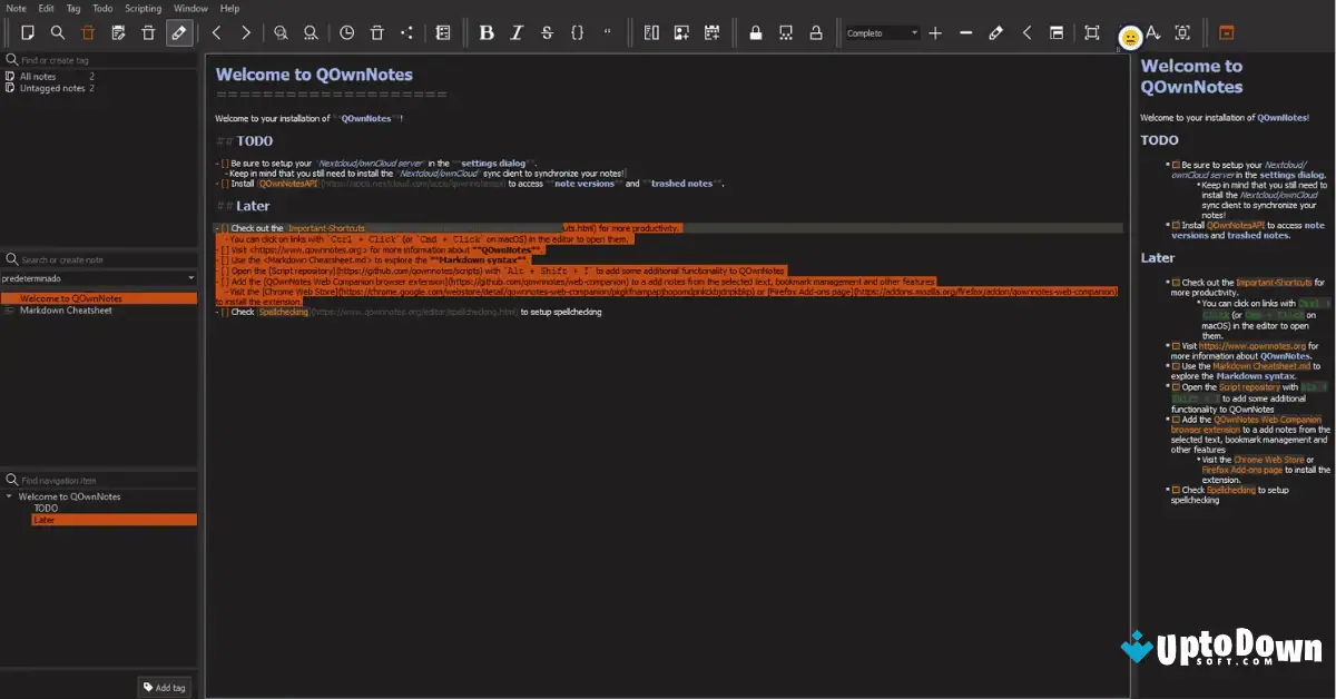 تحميل برنامج QOwnNotes لنظام التشغيل Mac من Uptodown 2026 screenshot 2