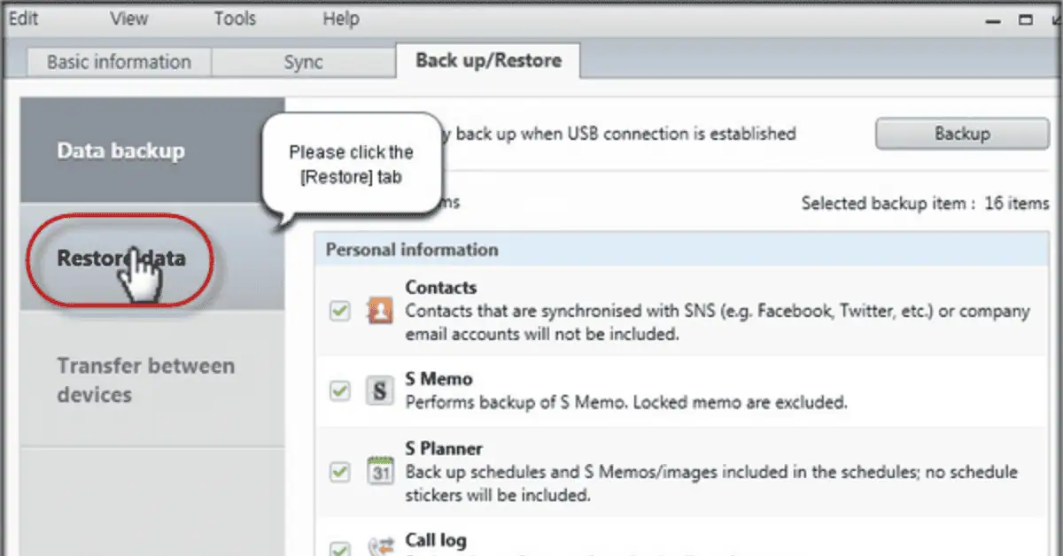 قم بتنزيل برنامج Samsung Kies من موقع Uptodown (أحدث إصدار لعام 2026) screenshot 2
