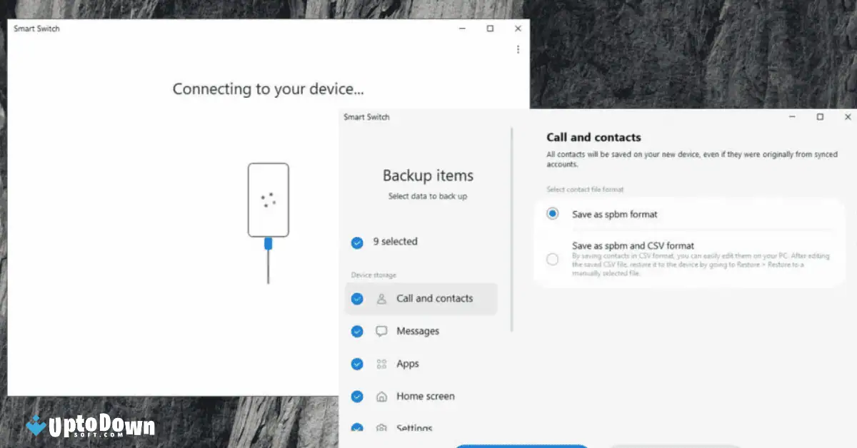 قم بتنزيل تطبيق Samsung Smart Switch من موقع Uptodown (2026) screenshot 1