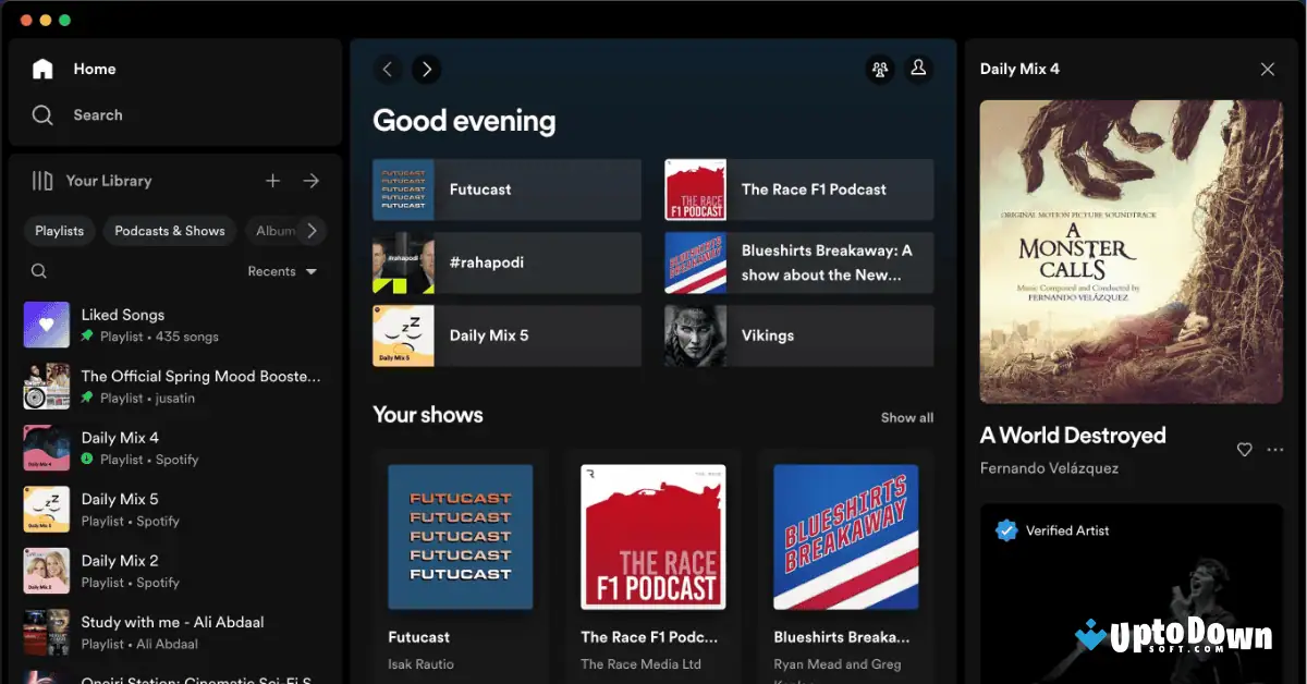 تحميل تطبيق سبوتيفاي لنظام ماك من موقع أبتوداون (أحدث إصدار لعام 2026) screenshot 3