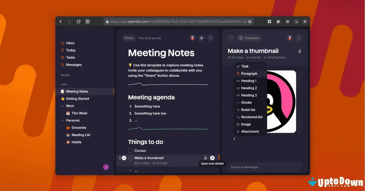 تحميل برنامج Superlist لنظام التشغيل Mac (أحدث إصدار لعام 2026) screenshot 3