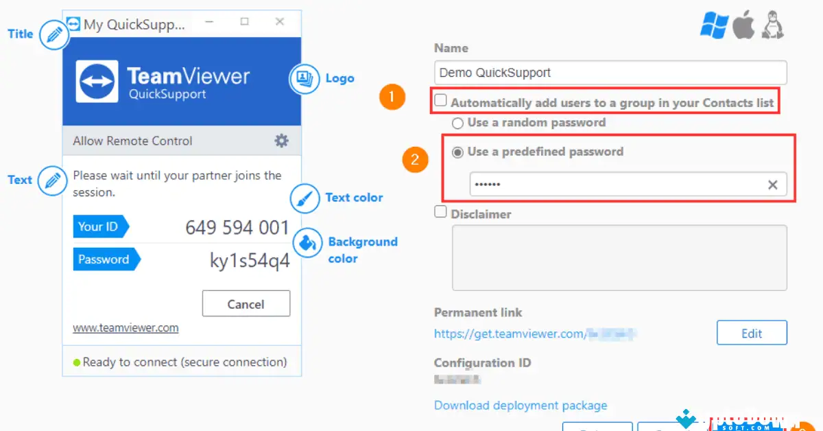 تنزيل برنامج TeamViewer QuickSupport (أحدث إصدار لعام 2026) screenshot 3
