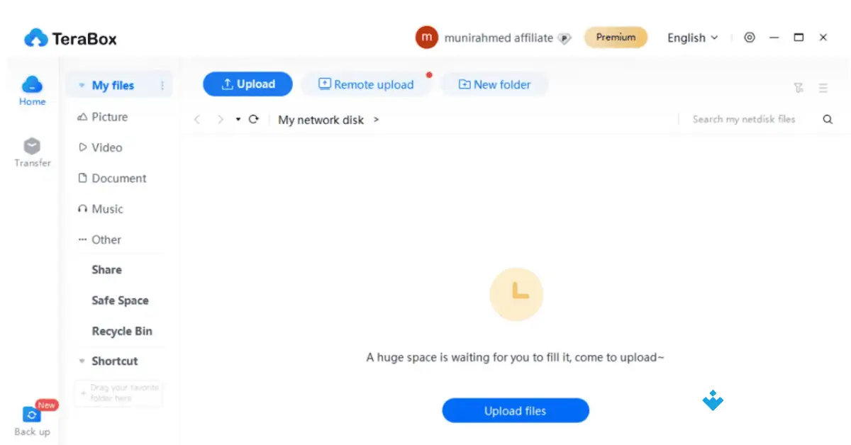 تحميل مشغل الفيديو عبر الإنترنت Terabox من Uptodown screenshot 1