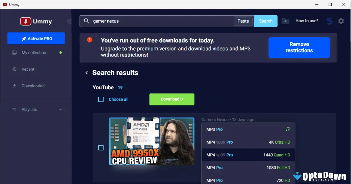 تحميل برنامج Ummy Video Downloader (أحدث إصدار لعام 2026) screenshot 2