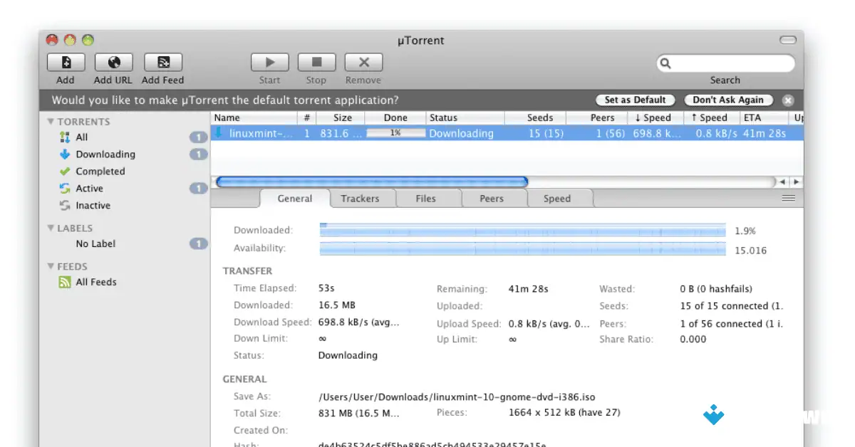 تحميل برنامج uTorrent لنظام التشغيل Mac من موقع Uptodown (أحدث إصدار لعام 2026) screenshot 3