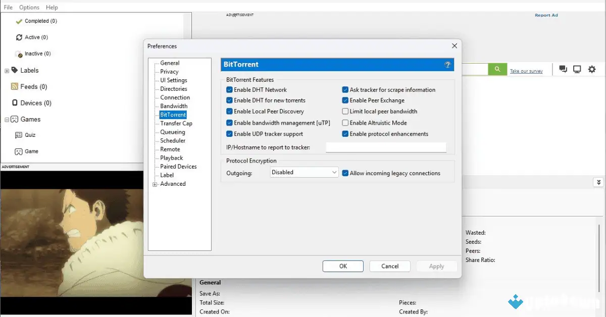 تحميل برنامج uTorrent للويندوز 11/10 من موقع Uptodown (أحدث إصدار لعام 2026) screenshot 3
