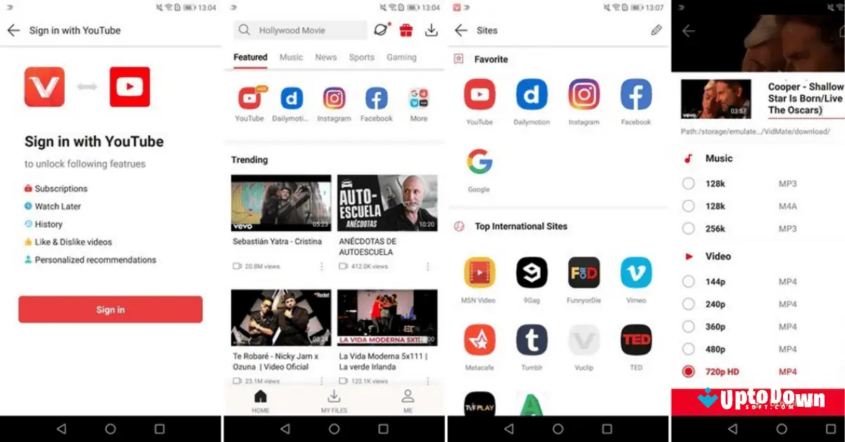 تحميل برنامج Vidmate 5.3 مجاناً من موقع Uptodown 2026 screenshot 1