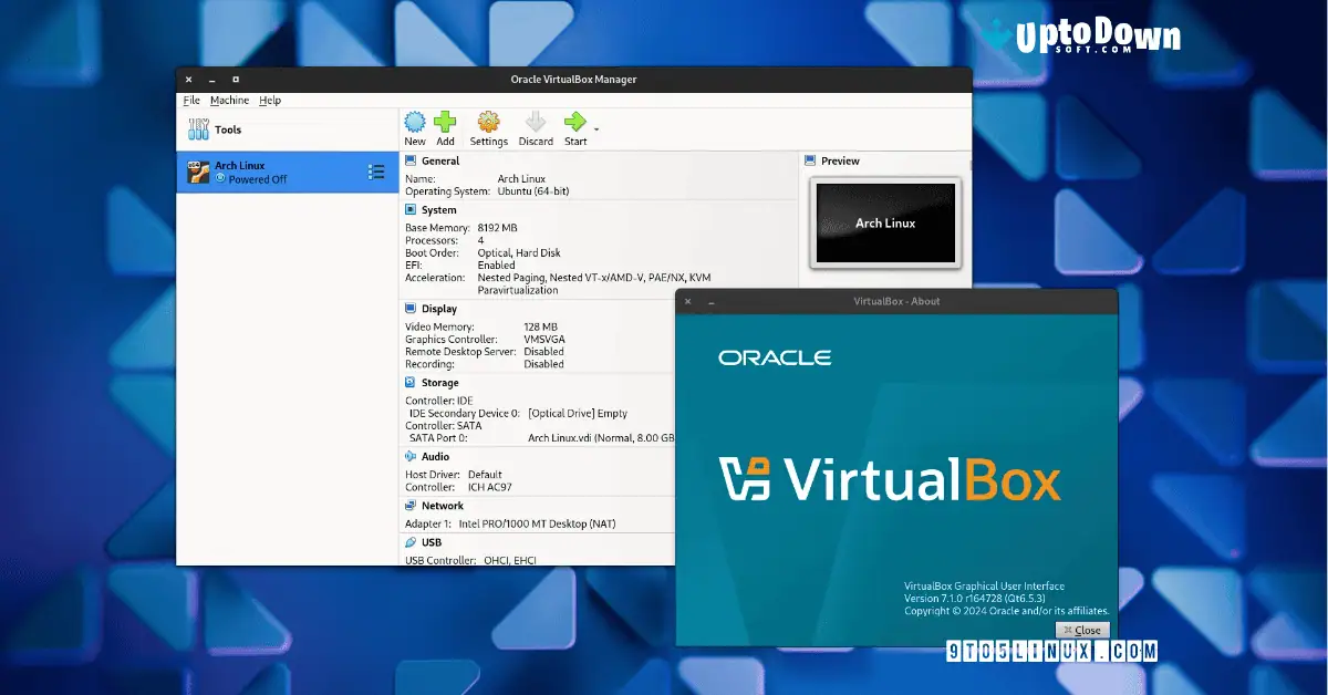تنزيل برنامج VirtualBox من موقع Uptodown (أحدث إصدار لعام 2026) screenshot 1