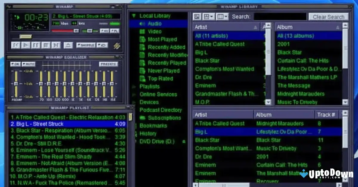 تحميل برنامج Winamp (أحدث إصدار لعام 2026) لنظام التشغيل ويندوز 11/10 screenshot 1
