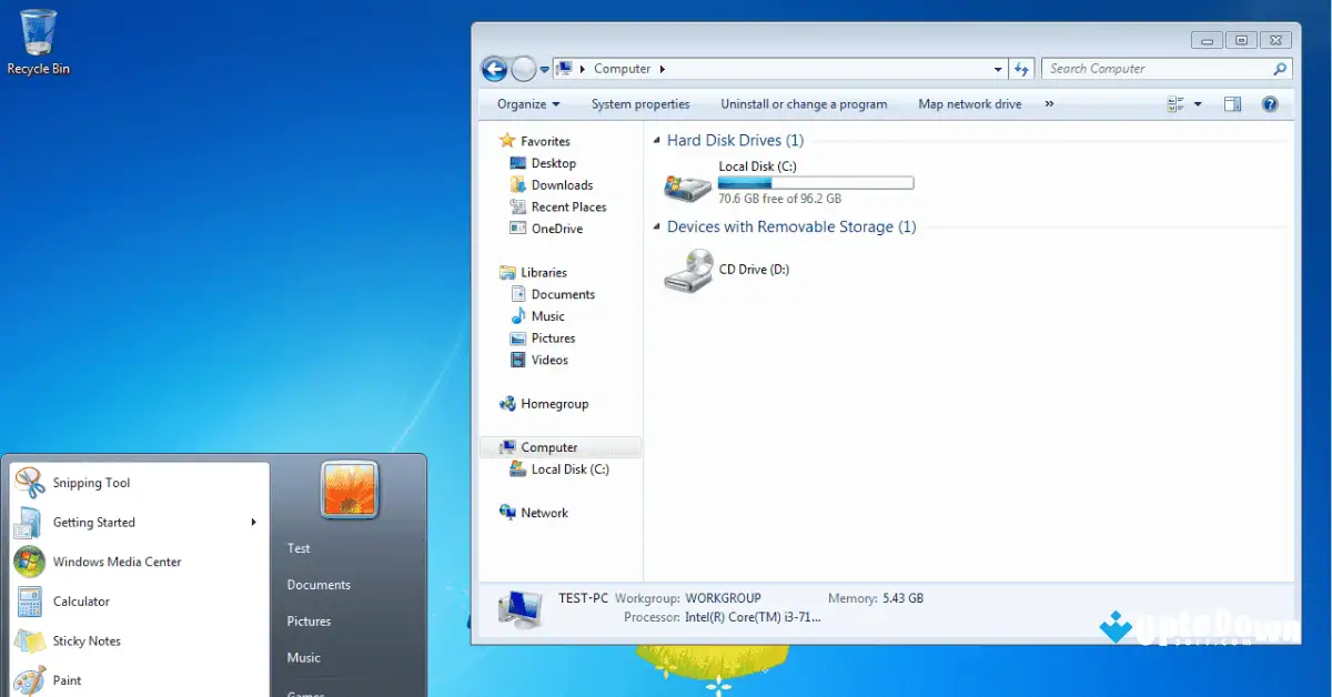 تحميل ملف ISO لنظام التشغيل Windows 7 المتكامل من موقع Uptodown screenshot 3